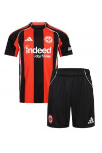 Fotbalové Dres Eintracht Frankfurt Dětské Domácí Oblečení 2025-26 Krátký Rukáv (+ trenýrky)